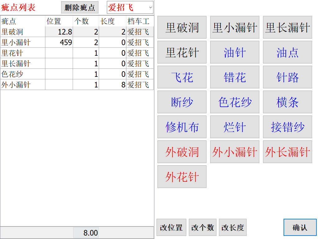 圖3 疵點