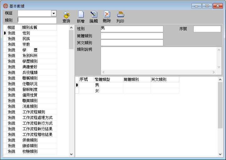 圖-1 基本數據設置